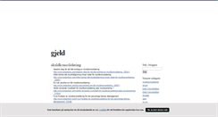 Desktop Screenshot of gjeld.blogg.se