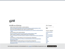 Tablet Screenshot of gjeld.blogg.se