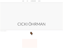 Tablet Screenshot of cickiohrman.blogg.se