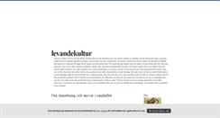 Desktop Screenshot of levandekultur.blogg.se