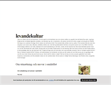 Tablet Screenshot of levandekultur.blogg.se