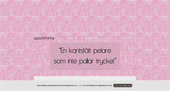 Desktop Screenshot of identityftw.blogg.se