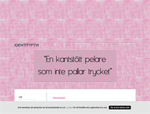 Tablet Screenshot of identityftw.blogg.se