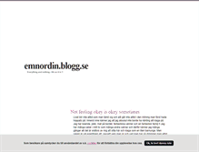 Tablet Screenshot of emnordin.blogg.se