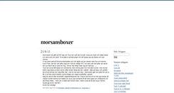 Desktop Screenshot of morsansboxer.blogg.se
