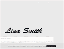 Tablet Screenshot of linasmith.blogg.se