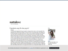 Tablet Screenshot of nattalove.blogg.se
