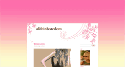 Desktop Screenshot of alifeinboredom.blogg.se