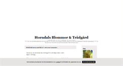 Desktop Screenshot of horndalsblommorochtradgard.blogg.se