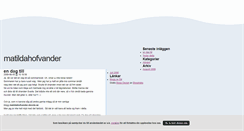 Desktop Screenshot of matildahofvander.blogg.se