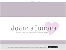 Tablet Screenshot of joannaeunora.blogg.se