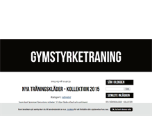 Tablet Screenshot of gymstyrketraning.blogg.se
