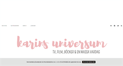 Desktop Screenshot of karinsuniversum.blogg.se