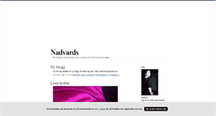 Desktop Screenshot of nadvards.blogg.se