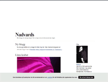 Tablet Screenshot of nadvards.blogg.se