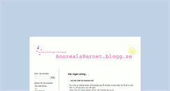 Desktop Screenshot of anorexiabarnet.blogg.se