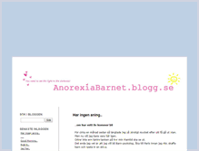 Tablet Screenshot of anorexiabarnet.blogg.se