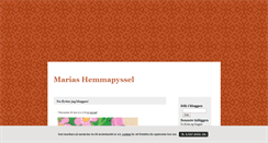Desktop Screenshot of mariashemmapyssel.blogg.se