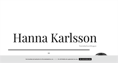 Desktop Screenshot of hannakarlsson.blogg.se