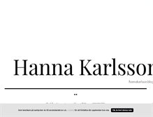 Tablet Screenshot of hannakarlsson.blogg.se