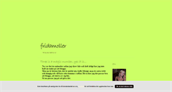Desktop Screenshot of fridamoller.blogg.se