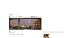 Desktop Screenshot of bellapension.blogg.se