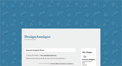 Desktop Screenshot of designannique.blogg.se