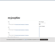 Tablet Screenshot of myjosephine.blogg.se