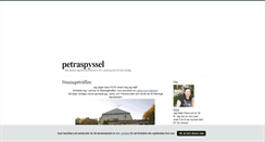 Desktop Screenshot of petraspyssel.blogg.se