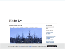 Tablet Screenshot of heklasliv.blogg.se