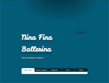 Tablet Screenshot of ninafinaballerina.blogg.se