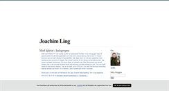 Desktop Screenshot of joachimling.blogg.se