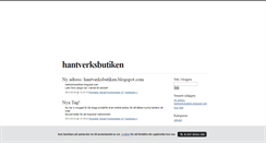 Desktop Screenshot of hantverksbutiken.blogg.se