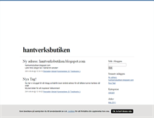 Tablet Screenshot of hantverksbutiken.blogg.se