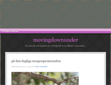 Tablet Screenshot of movingdownunder.blogg.se