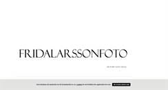 Desktop Screenshot of fridalarssonfoto.blogg.se