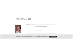 Desktop Screenshot of klosbradans.blogg.se