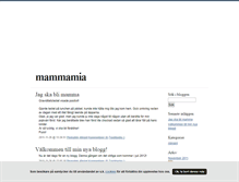 Tablet Screenshot of mammamia.blogg.se
