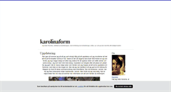 Desktop Screenshot of karolinaform.blogg.se