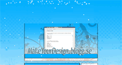 Desktop Screenshot of makeyourdesign.blogg.se