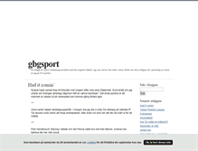 Tablet Screenshot of gbgsport.blogg.se
