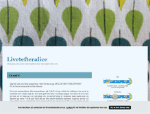 Tablet Screenshot of livetefteralice.blogg.se