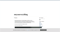 Desktop Screenshot of meyoueverything.blogg.se