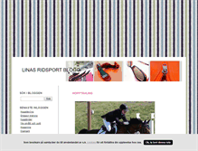 Tablet Screenshot of linasridsportblogg.blogg.se