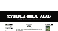 Desktop Screenshot of nissan.blogg.se
