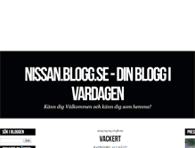 Tablet Screenshot of nissan.blogg.se