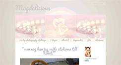 Desktop Screenshot of magdalicious.blogg.se