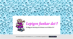 Desktop Screenshot of lepigen.blogg.se