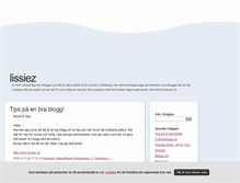 Tablet Screenshot of lissiez.blogg.se