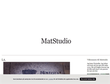 Tablet Screenshot of matstudio.blogg.se